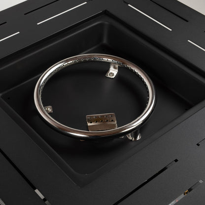 28" Square Fire Pit Table - Brown