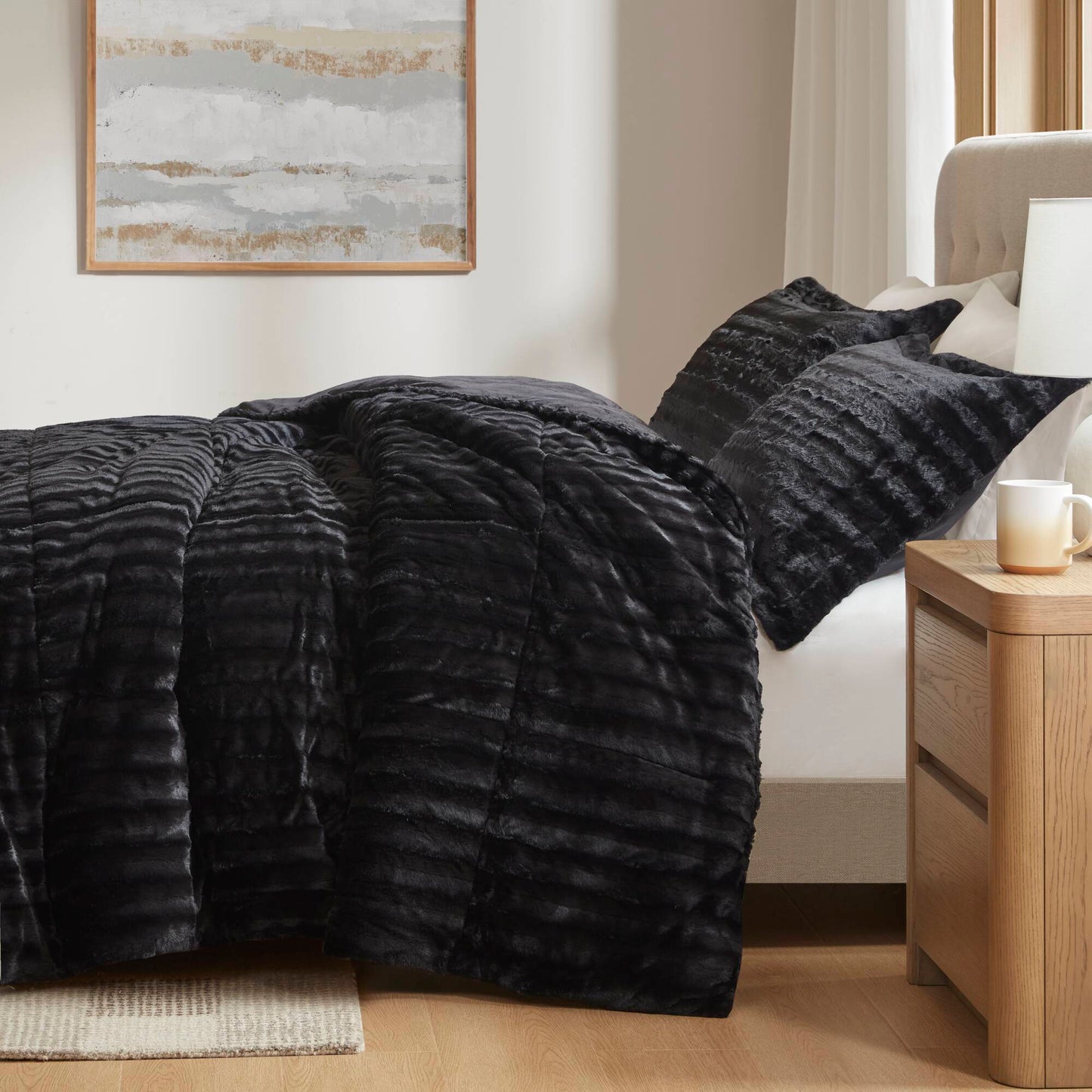 Duke - King Comforter Mini Set - Black