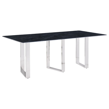 Forster - Rectangular Sintered Stone Dining Table - Gray