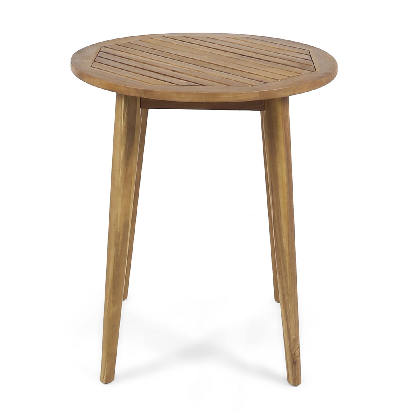 Stamford - Modern Outdoor Bistro Table With Water Resistant - Teak