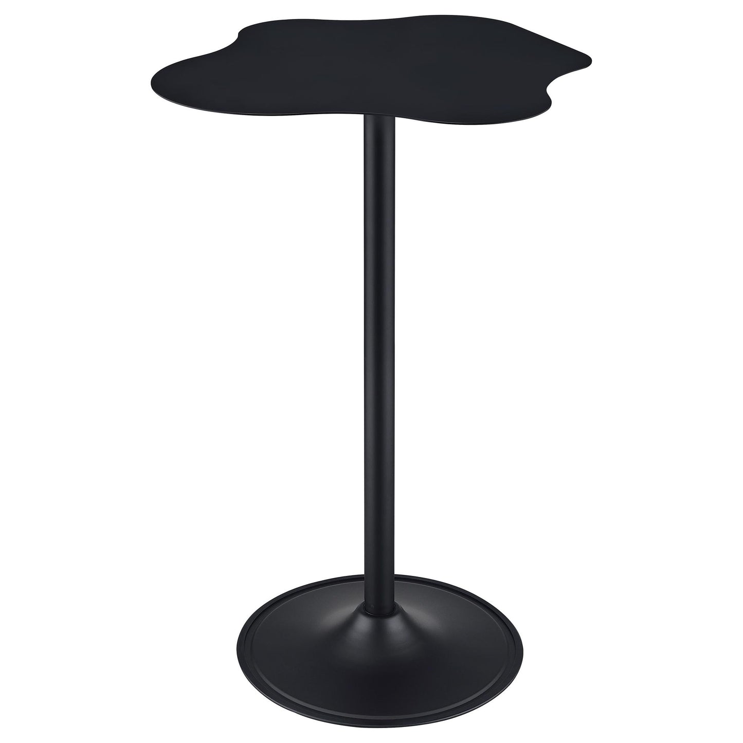 Fresno - Curved Cloud Shaped Bistro Bar Table Bar Table - Black