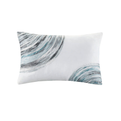 Saben - California King Complete Reversible Coverlet And Sheet Set - Aqua