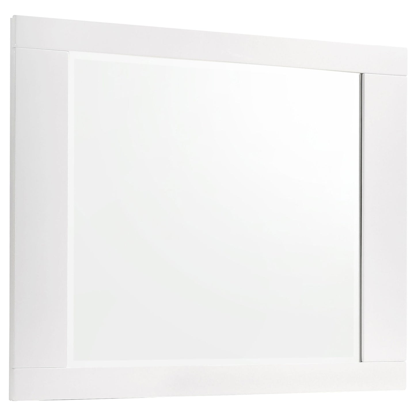 August - 6 Piece Queen Panel Bedroom Set With LED Lighting - White