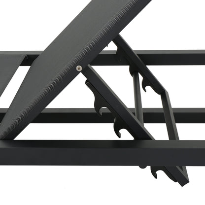 Chaise Lounge With 5 Reclining Positions, Outdoor Patio Lounge Chairs