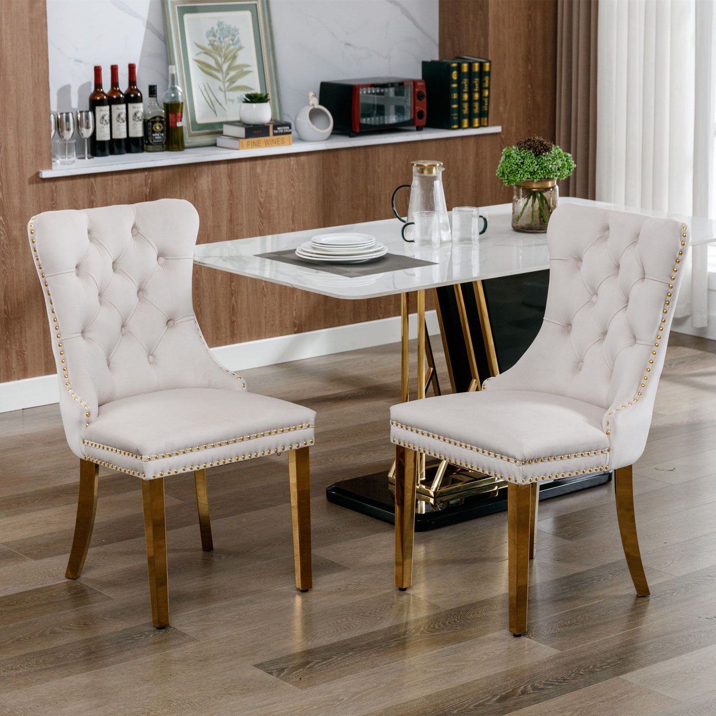 Nikki - Modern, High-End Tufted Dining Chair (Set of 2)