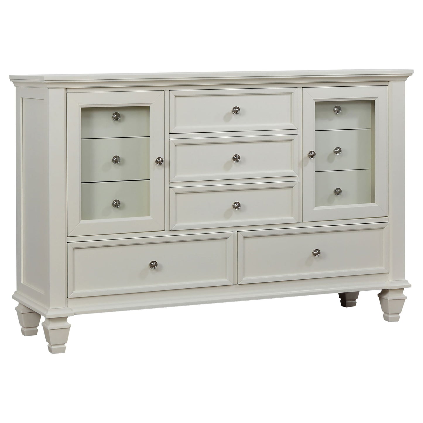 Rocco - 4 Piece Queen Bedroom Set - Cream White