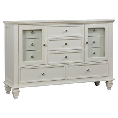 Rocco - 4 Piece Queen Bedroom Set - Cream White