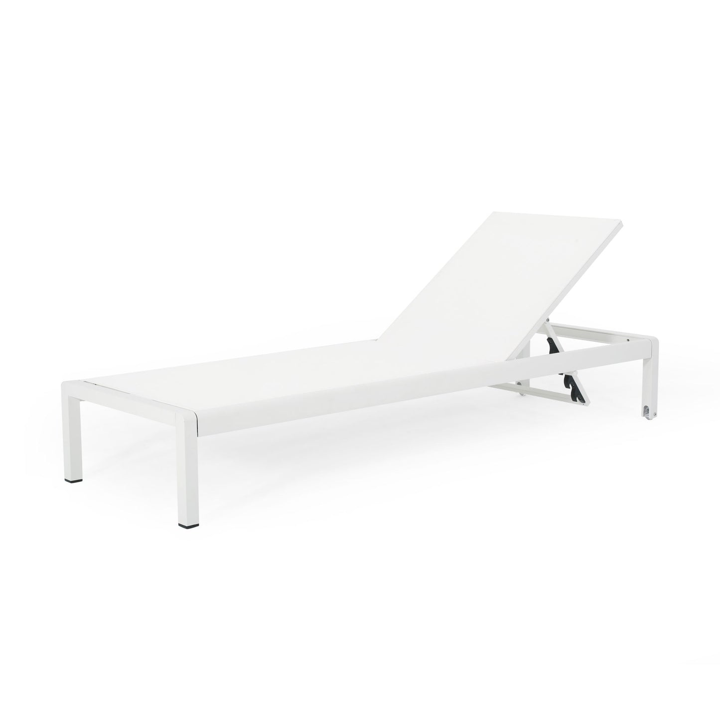 Outdoor Patio Chaise Lounge With 5 Reclining Positions