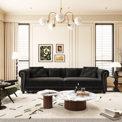 3 In 1 Convertible Sleeper Sofa Bed With Movable Ottoman