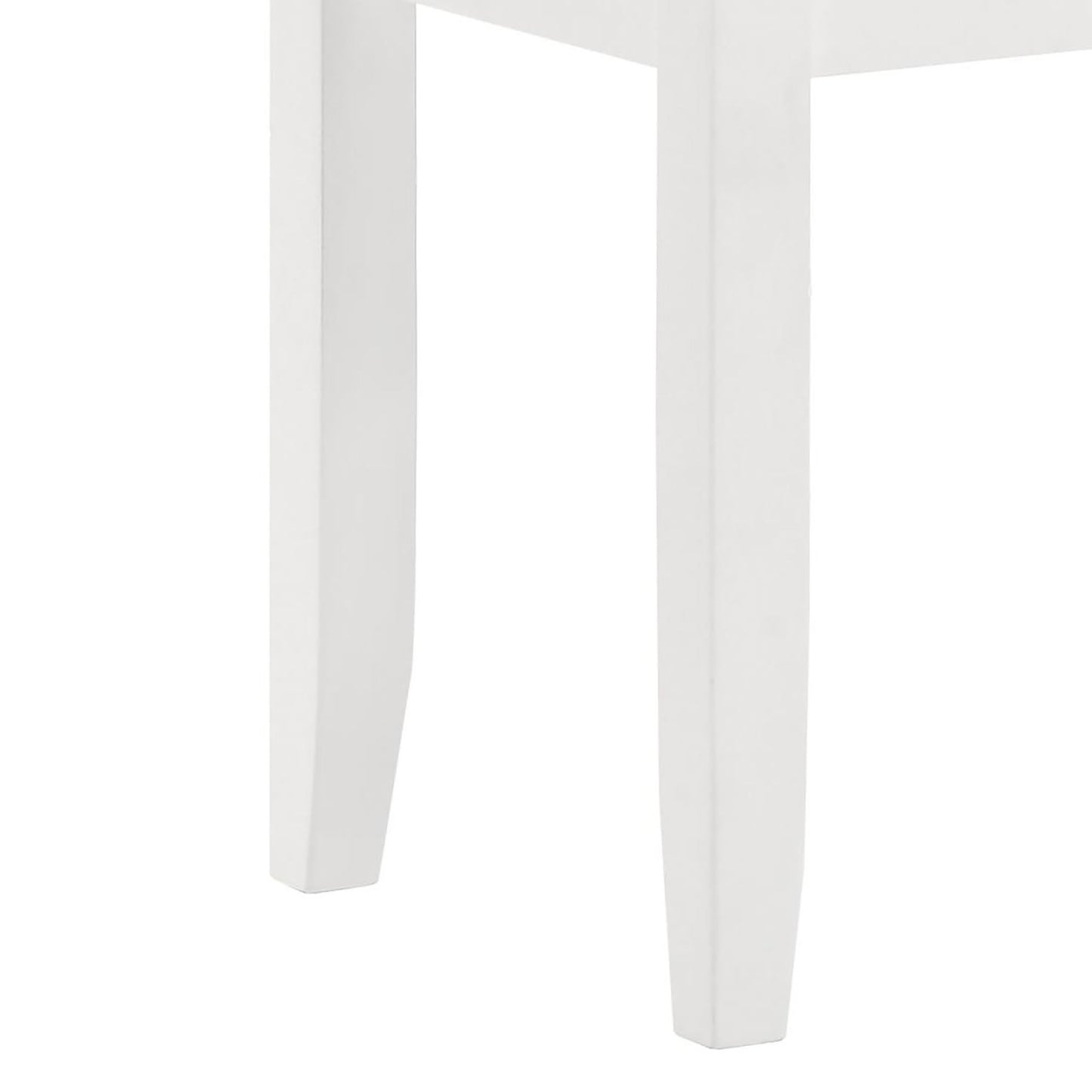 Vanity Stool With Padded Seat - Gray