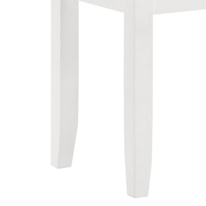 Vanity Stool With Padded Seat - Gray