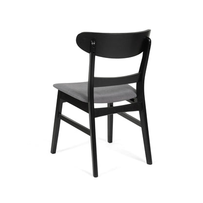 Modern Dining Chair With Upholstered Seat And Wood Frame