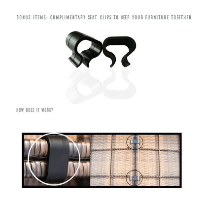 Contemporary Outdoor Rattan Wicker Sectional Seating Group With Cushions