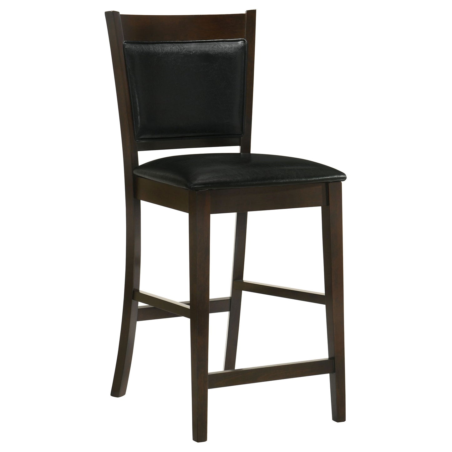 Upholstered Counter Height Stools (Set of 2) - Black / Espresso