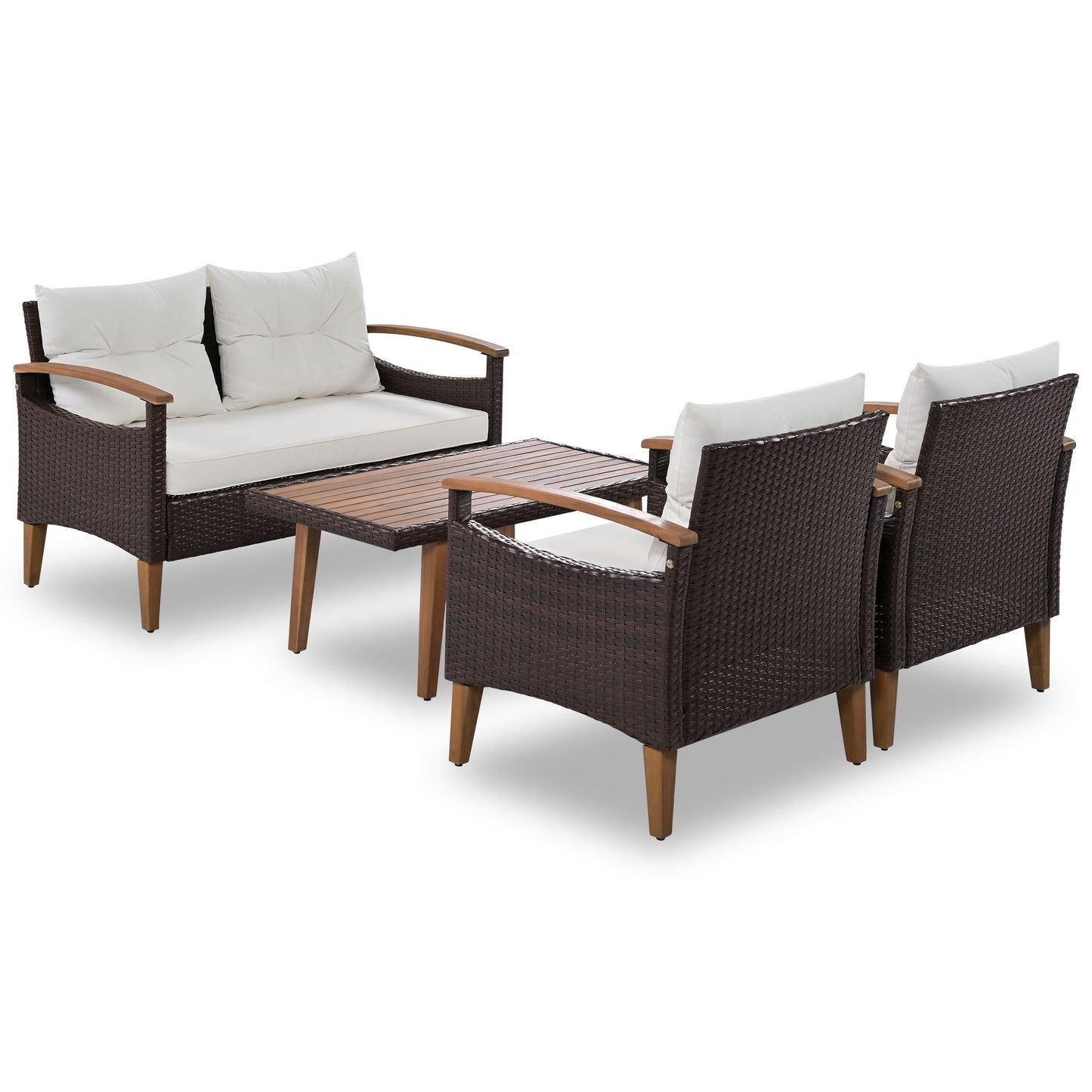 4 Piece Garden Furniture, Patio Seating Set